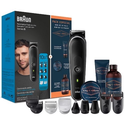 CORTA PELO BRAUN MGK5440 10EN1 + KIT GILLETTE